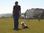 'Dad and Noah in Eastbourne.'